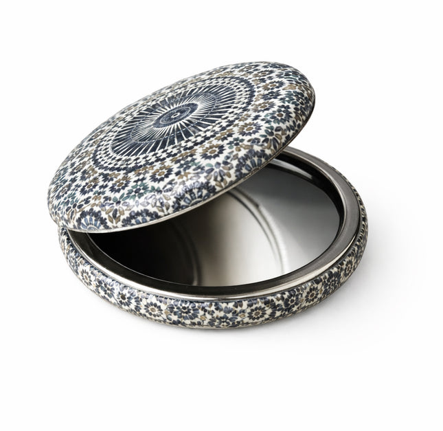 Handspiegel - make-up  Ø 7,5 cm – Marokkaans Design – Compact & Opvouwbaar