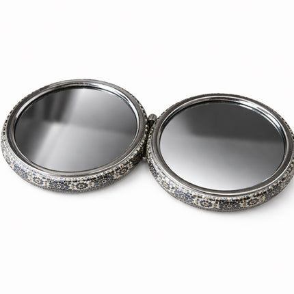 Handspiegel - make-up  Ø 7,5 cm – Marokkaans Design – Compact & Opvouwbaar