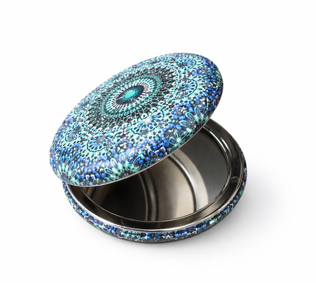 Handspiegel Ø 7,5 cm – Marokkaans Design – Compact & Opvouwbaar