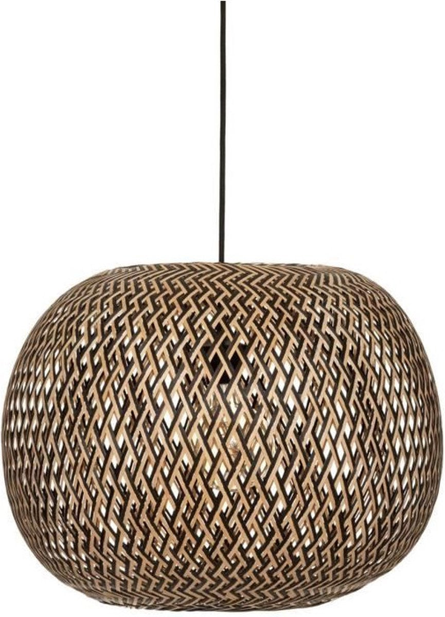 Atmosphera hanglamp Sinai van bamboe – opengewerkt, Ø 45 cm, E27