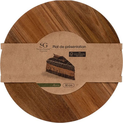 Voedsel/hapjes serveer plank op pootjes - D30 cm