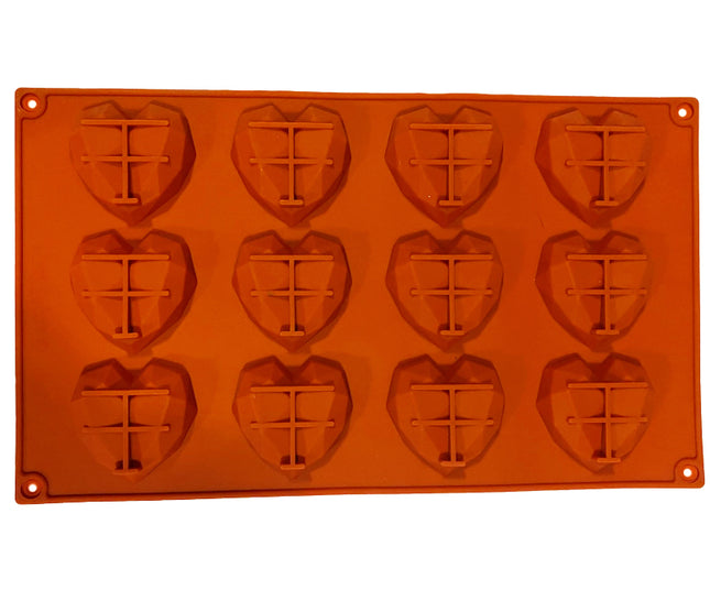 Siliconen 3D hartvorm mal bakvorm
