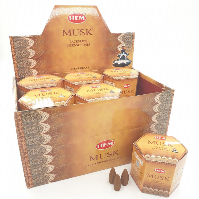 Musk backflow Kegeltjes wierook