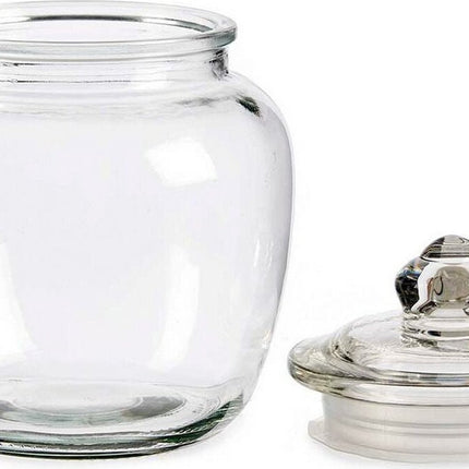 Tin 1,4 L Hermetisch Transparant Glas (14,5 x 19 x 14,5 cm)