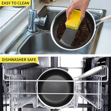 Cainfy super anti-aanbaklaag pro pan - Honingraat Heavy Duty anti-aanbak - Vaatwasmachine - en ovenbestendig