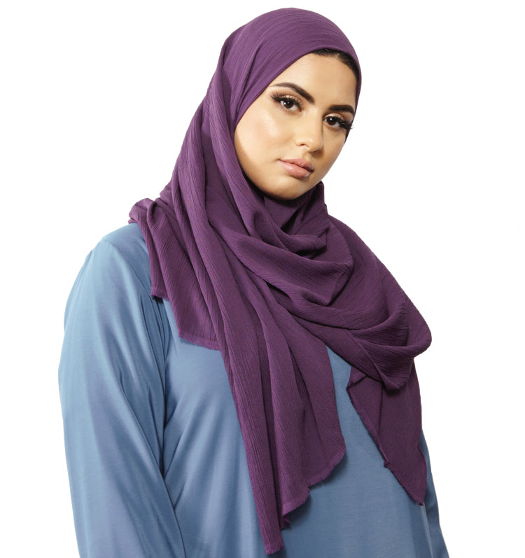 Hint Ipek crinkle sjaal – hijab met stretch, 190 x 80 cm – foto 5
