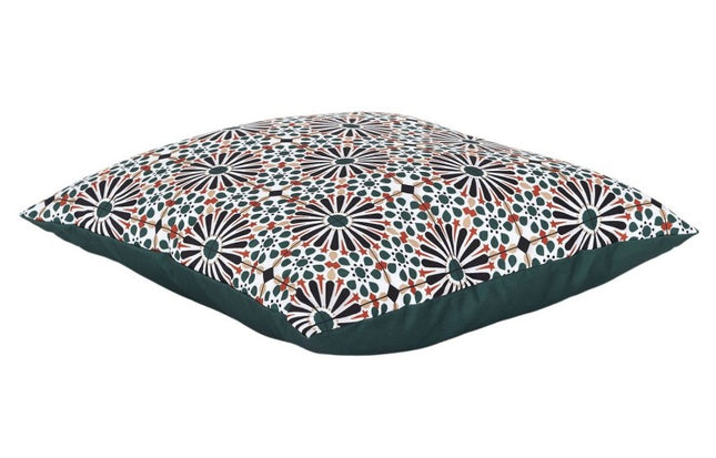 Luxe kussen groen met patronen