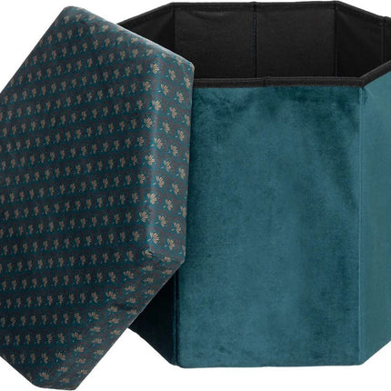 Atmosphera Poef/krukje/hocker Jiling - Opvouwbaar/opslag box 60L