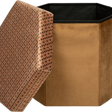 Atmosphera Poef/krukje/hocker Jiling - Opvouwbaar/opslag box 60L