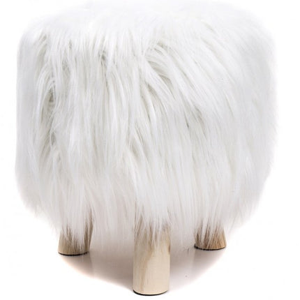 Hocker Poef Krukje wit