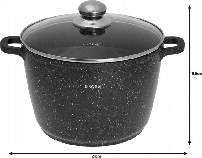 Hoge Braadpan - met Aromaknop - 24 cm - 6.2 liter