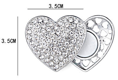 Magneet broche shining silver – met sterke magneet, voor kleding of shawl