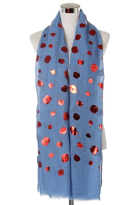 Sjaal print bloemetjes