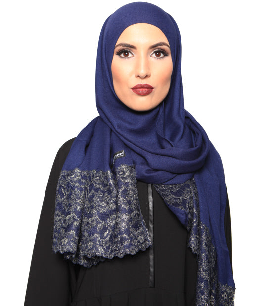 Pashmina-Schal mit Spitze