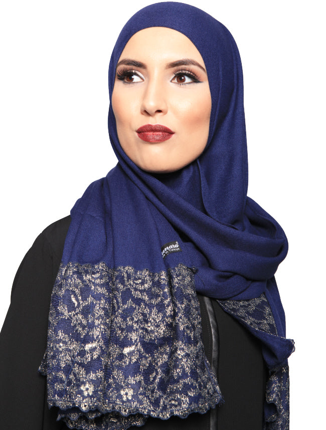 Pashmina-Schal mit Spitze