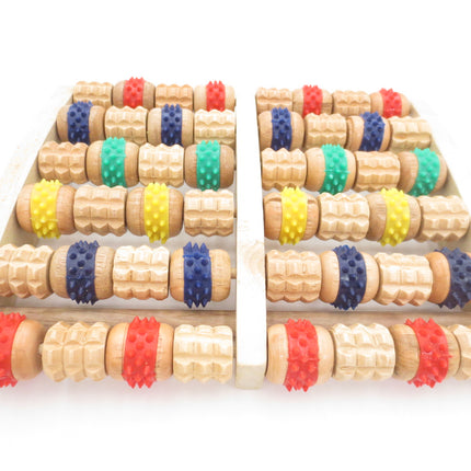 Traditionele Houten & Rubberen Voetmassage Roller (II)
