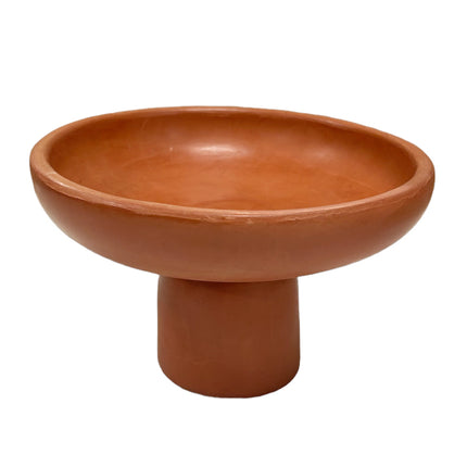 Tadelakt Terracotta Footed Blate