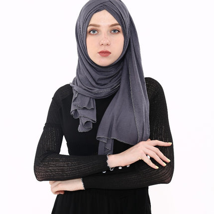 Jersey three Layered Hijab