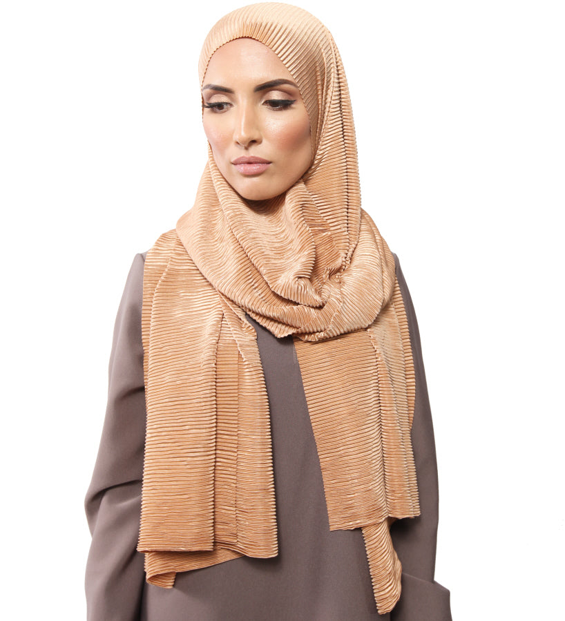 Glossy Ribbed Scarf