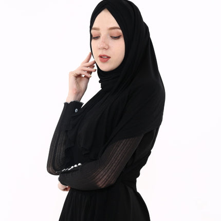 Jersey three Layered Hijab