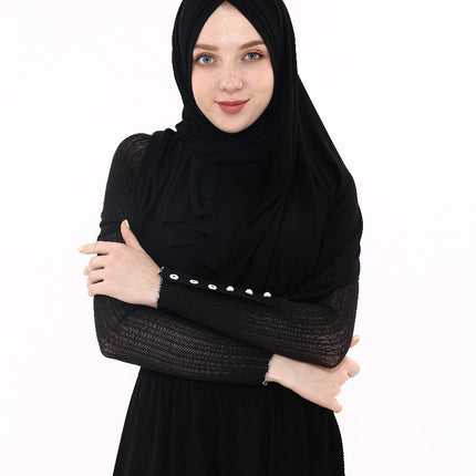 Jersey three Layered Hijab