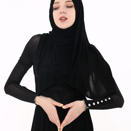 Jersey three Layered Hijab
