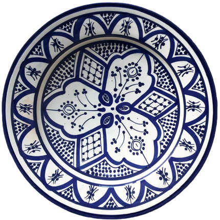 Aardewerk schaaltje Blauw