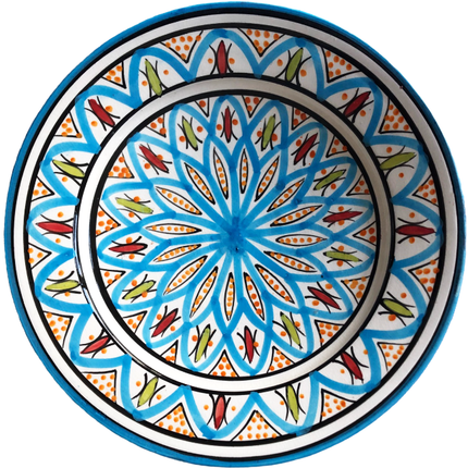 Aardewerk schaaltje Turqoise blauw