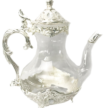 Glazen theepot lang Transparant