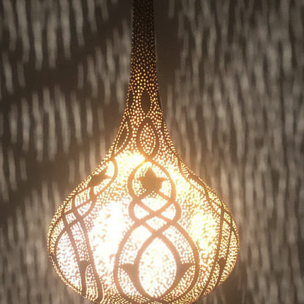 Oosterse filigrain hanglamp Vintage Goud XXL