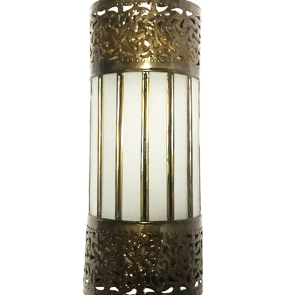 Marokkaanse wandlamp zwart wit