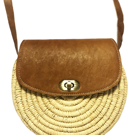 Marokkaanse Raffia Cross-Body tas