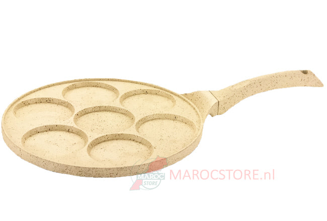 crêpière 7 tasses revêtement marbre antiadhésif