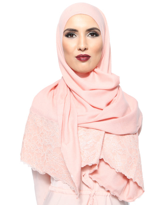 Pashmina-Schal mit Spitze