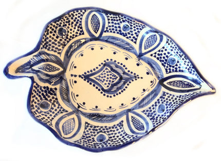 Blad bord blauw