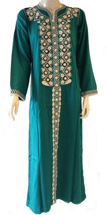 Jellaba marocaine groen