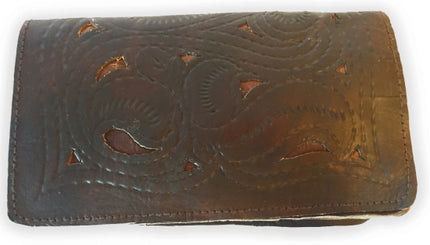 Dark Brown Clutch van 100% leer M