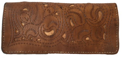 Brown Clutch van 100% leer