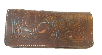Dark Brown Clutch van 100% leer