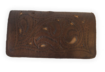 Brown Clutch van 100% leer M
