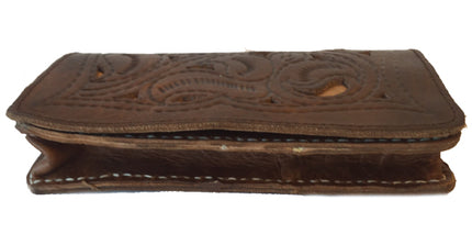 Brown Clutch van 100% leer M
