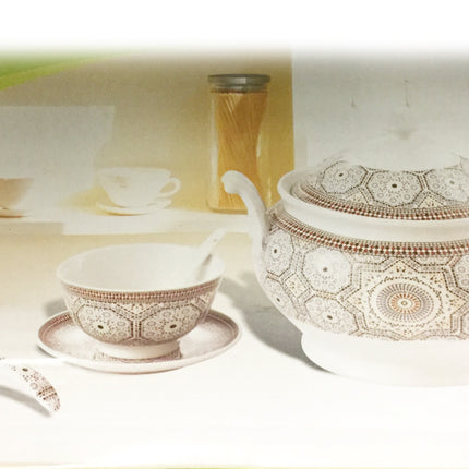 Mozaïek Soepterrine set van 21 stuks