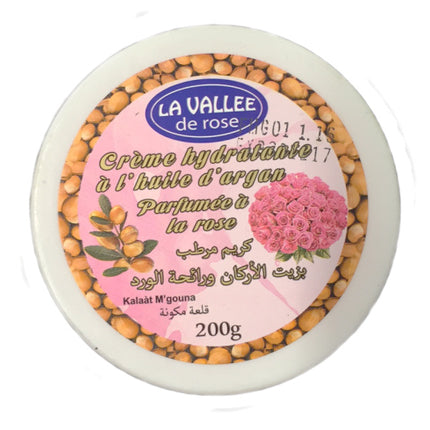 Hydraterende Crème met argan en rose olie