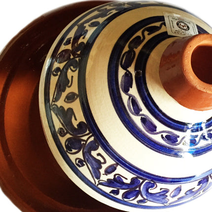Kach Tajine Ø 30 cm blauw/wit