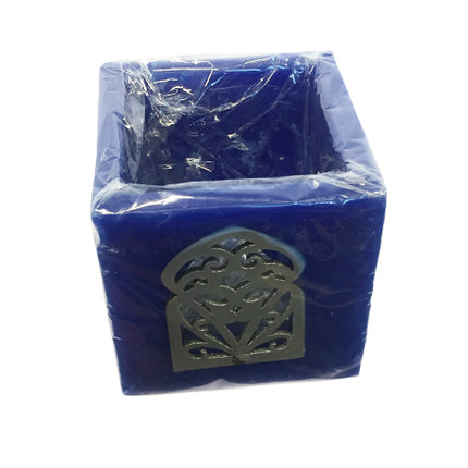 Waxinelichthouder Raam blauwe