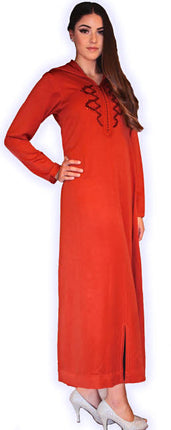 Djelabba Orange Foncé