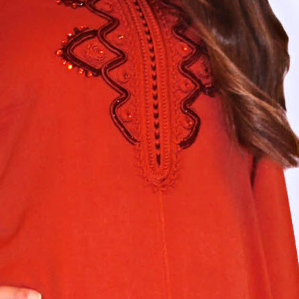 Djelabba Orange Foncé