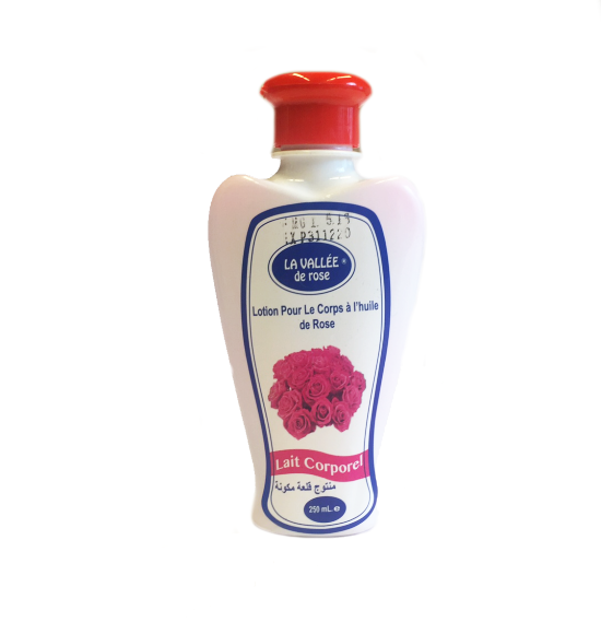Lait corporel hydratant à la rose