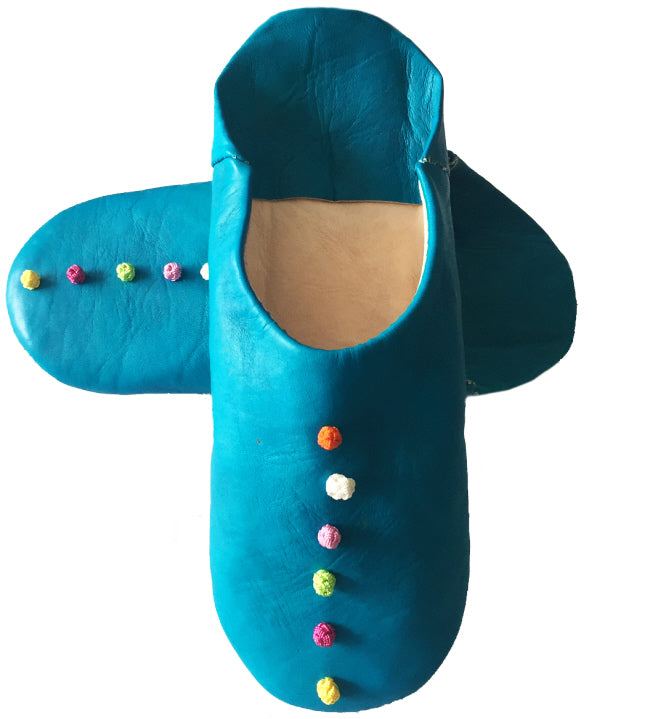 Pantoufles en cuir d'agneau