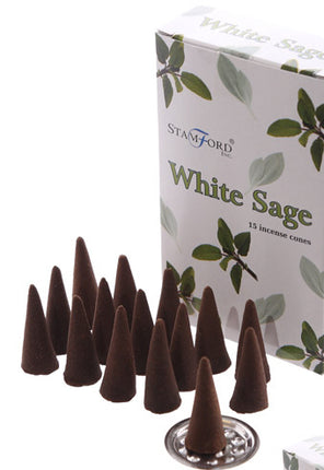 Witte Salie Wierook Kegels